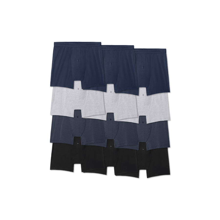 Men's Cotton Modal Blend Boxer 12-Pack - Easy Rotation