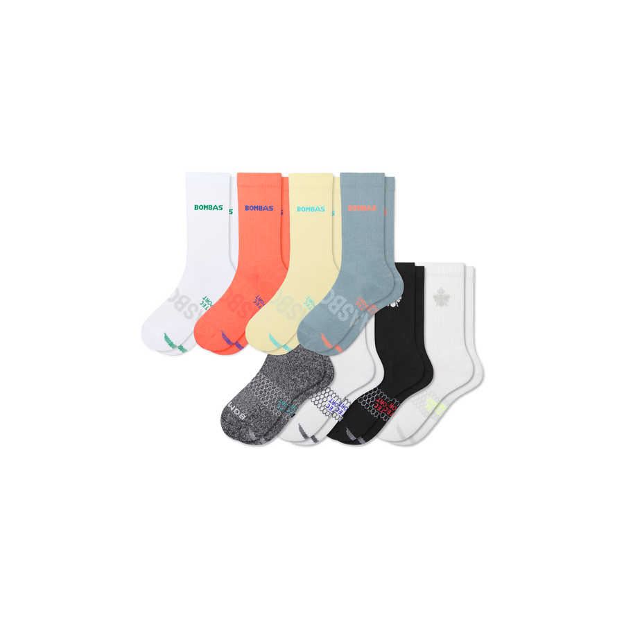 Youth All Sport Calf Sock 8-Pack - Cushion Home Move