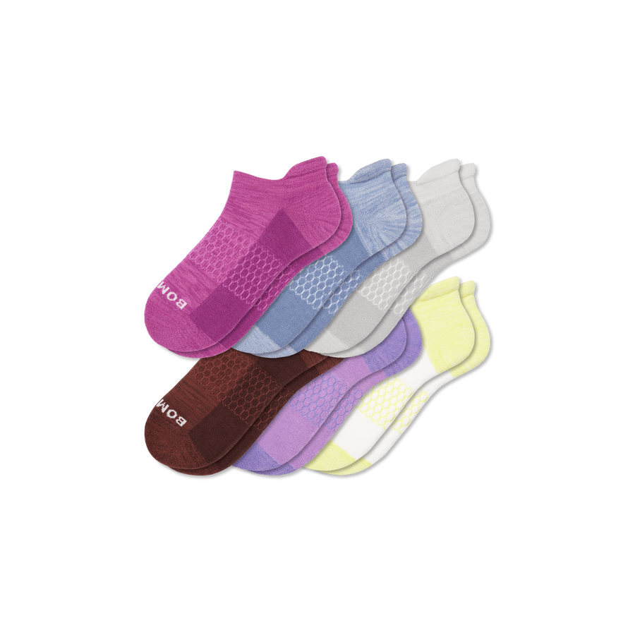 Women’s Two Tone Ankle Sock 6-Pack - Run Everyday Fit