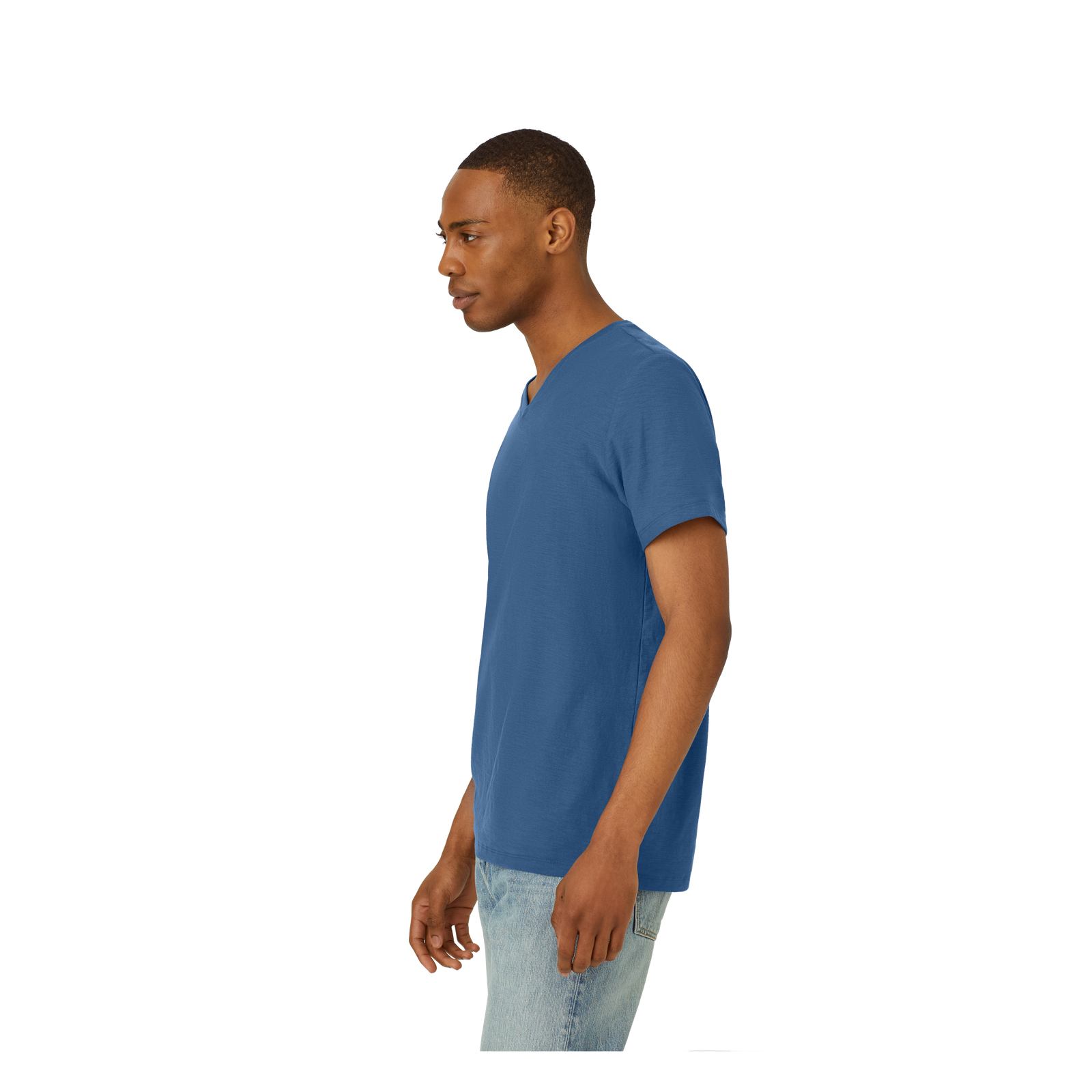Air Slub V-Neck T-Shirt Great Lake MO2