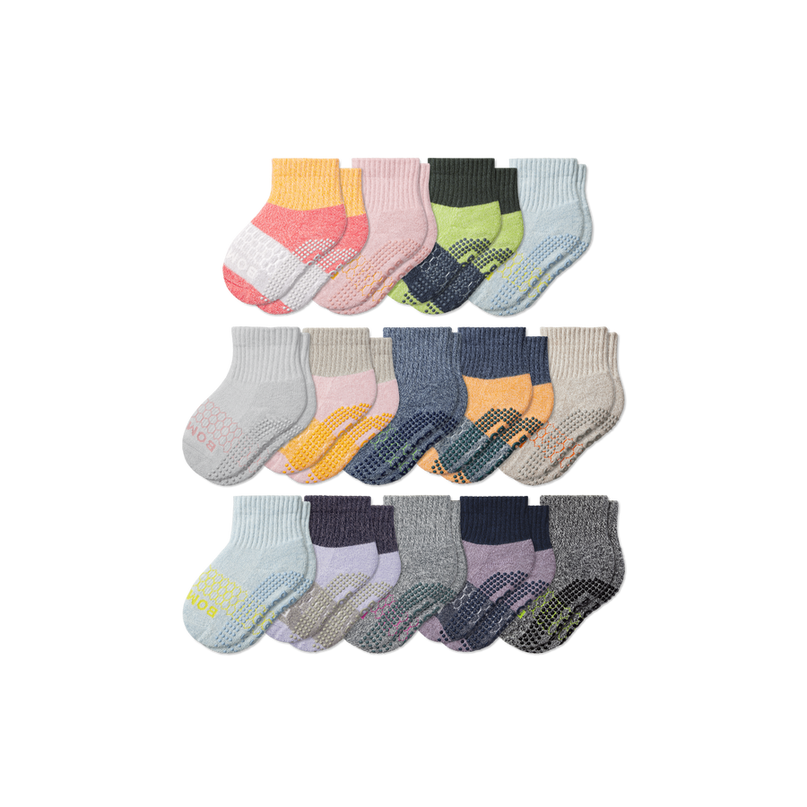 Toddler Week of Bombas Gripper Calf Sock 14-Pack - Run Home Support