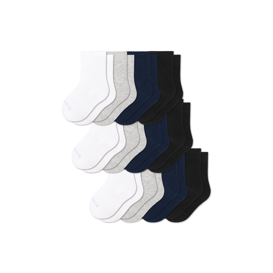 Junior Lightweight Calf Sock 12-Pack - Cushion Studio Step