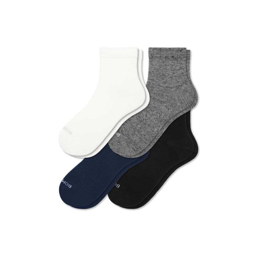 Women's Lightweight Quarter Sock 4-Pack - Daily Recovery Support