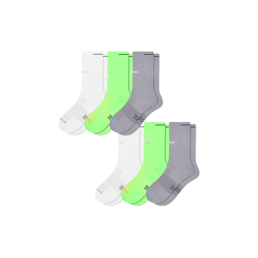 Women's RunPro Half Calf Sock 6-Pack - Breathable Run Step