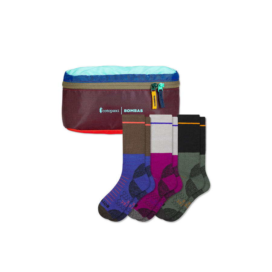 Men's Hiking Calf Sock 3-Pack & Cotopaxi Fanny Pack - Easy Closet Wrap