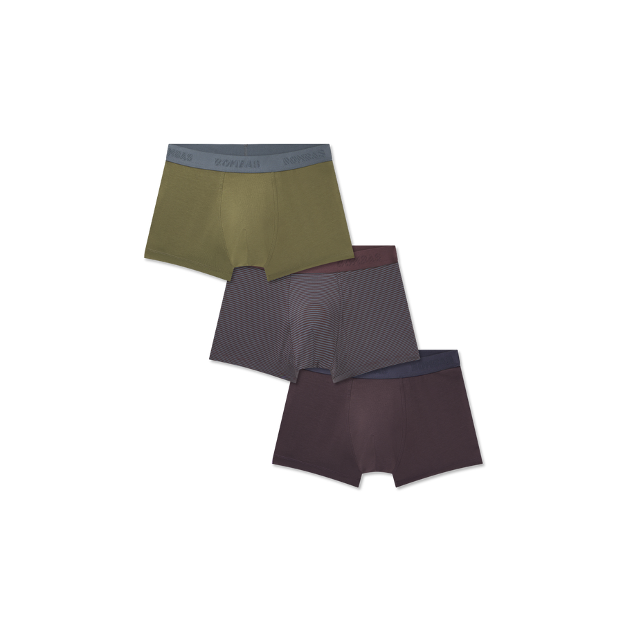Men's Cotton Modal Blend Trunk 3-Pack - Calm Base Ease