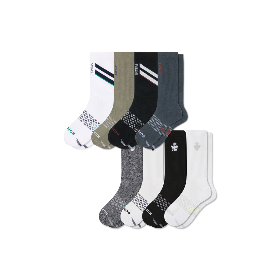 Men's All Sport Calf Sock 8-Pack - Easy Weekend Comfort