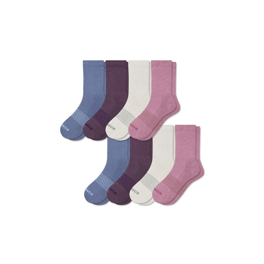 Women's Solids Half Calf Sock 8-Pack - Classic Low Cut Rotation