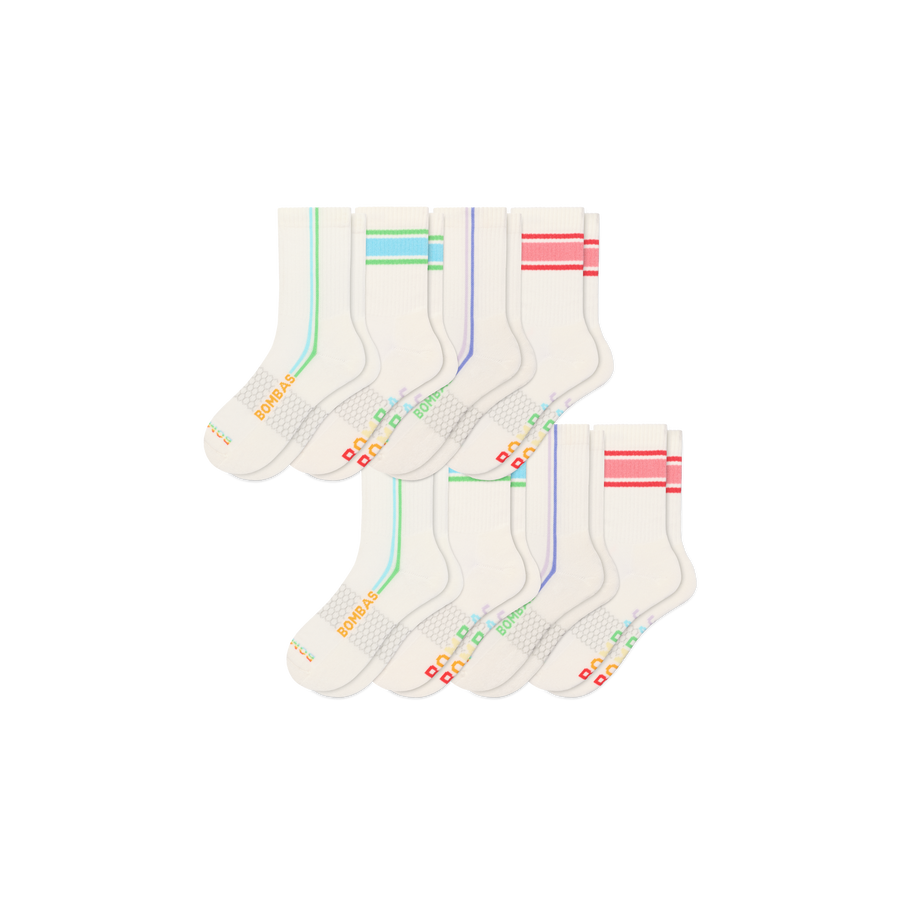 Pride Half Calf Sock 8-Pack - Breathable Run Cushion