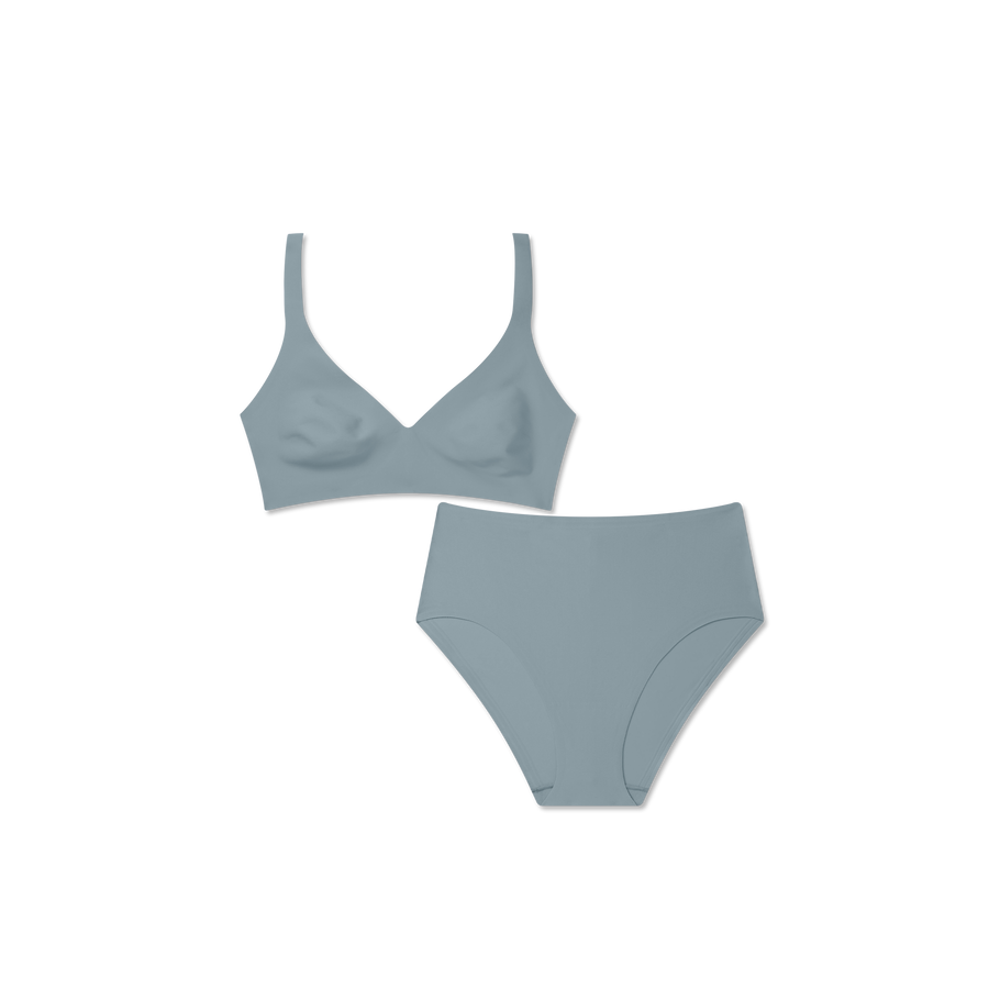 Women’s No Show Plunge Bralette + Hipster Pack - Easy Shape