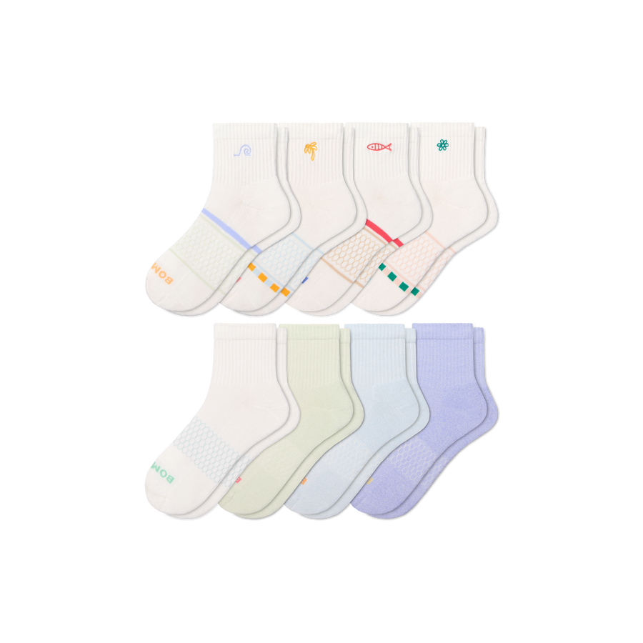 Women's Quarter Sock 8-Pack - Studio School Move