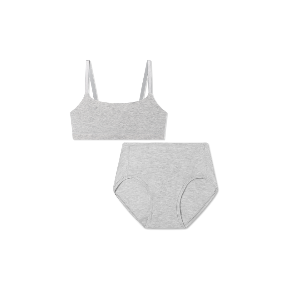 Women’s Super Soft Scoop Bralette + High Rise Brief Pack - Lounge Fit
