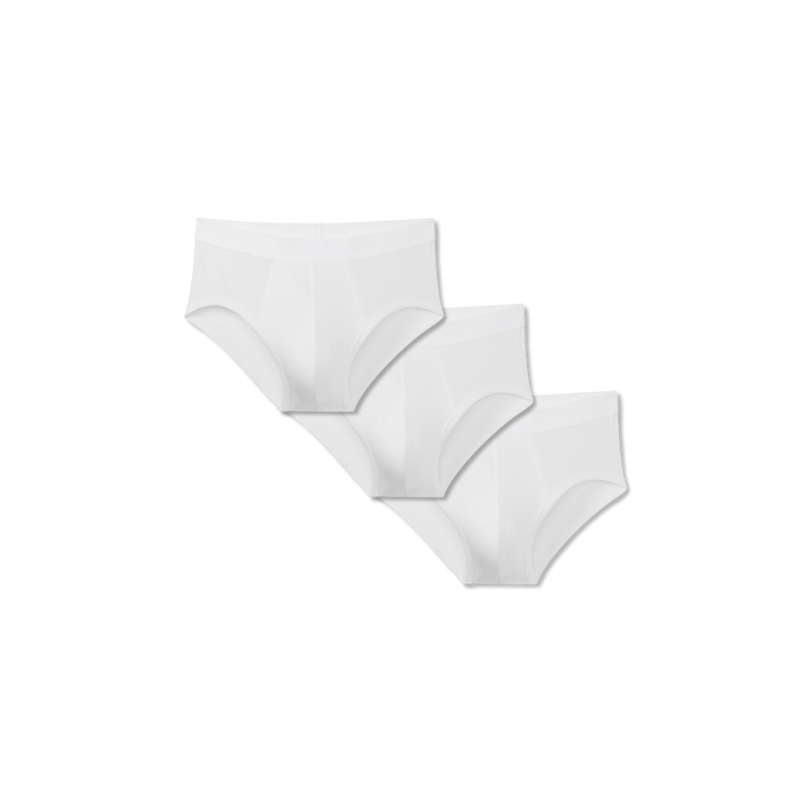 Men's Cotton Modal Blend Flyless Brief 3-Pack - Light Stretch Fit