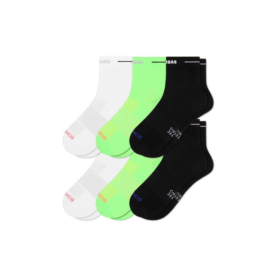 Men's RunPro Quarter Sock 6-Pack - Fresh Trail Pair