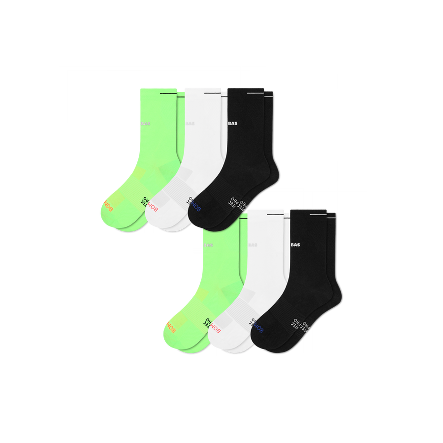 Men's RunPro Half Calf Sock 6-Pack - Breathable Recovery Step